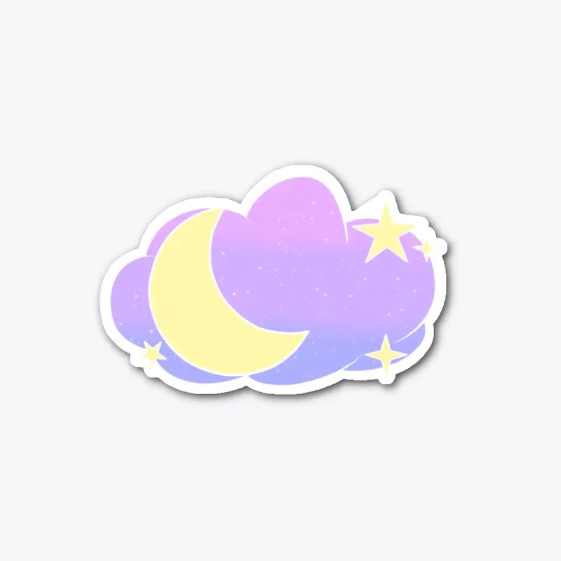 Sparkling Cloud Sticker